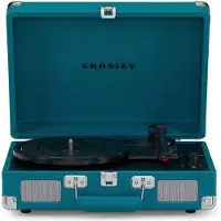 Crosley Crosley: Cruiser Deluxe Portable Turntable - (Teal) Now With Bluetooth Out