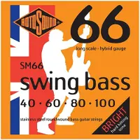Rotosound Swing Bass SM66 Stainless Steel Bass Guitar Strings 40-100