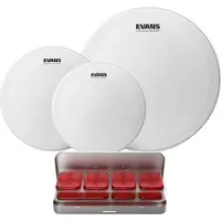 Evans HD Dry Standard Tom Pack 12" 13" 16" Heads & EQ PODS