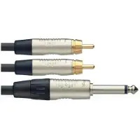 Stagg NYC Stereo Mini Jack to Dual Phono Cable 3m/10ft NYC3/MPS2CMR