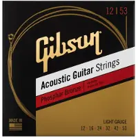 Gibson Phosphor Bronze Light Akustiska Gitarrsträngar 12-53