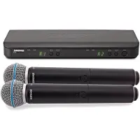 Shure BLX288/B58-S8 Dubbelt handhållet trådlöst mikrofonsystem