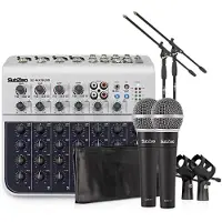 SubZero 8 Kanals Mini Mixer och Mikrofonpaket