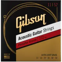 Gibson Phosphor Bronze Ultra-Light Akustiska Gitarrsträngar 11-52