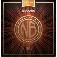 D'addario And Co NB1256 Nickel Bronze Strings Light Top Med Bottom 12-56