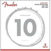 Fender 250R elektriska nickelpläterade stål Ball End 10-46 3 pack