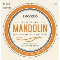 D'addario And Co EJ74 Phosphor Bronze Medium 11-40 Mandolin Strings