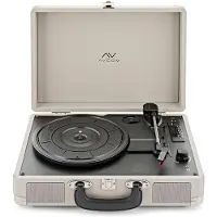 AVCOM Suitcase Turntable with Bluetooth Cream