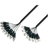 Adam hall 3 STAR 8 Way XLR (F) to XLR (M) Studio Loom Cable 3m