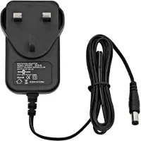 Gear4Music 9V Compact Power Supply by Centre Negative UK Plug
