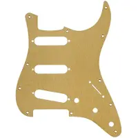 Fender 11-håls Modernt Stratocaster-plektrumskydd Guldfärgat