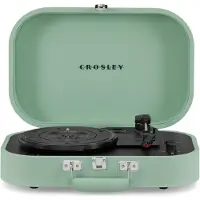 Crosley Discovery Portable Turntable with Bluetooth Out Seafoam