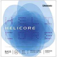 Daddario Helicore Hybrid Double Bass String Set 3/4 Size Medium