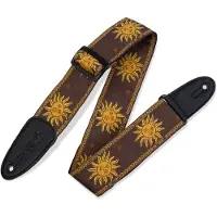 Levys Leathers MPJG-SUN-BRN Jacquard Sun Polyester Strap Brown