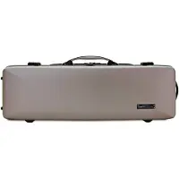 Bam Supreme Hightech Oblong Violin Case Champagne with Black Handle