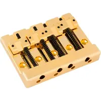 Fender HiMass 4-String Bass Bridge Assembly With Zinc Saddles Gold