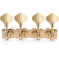 Gear4Music Guitarworks bas-stämskruvar 2-i-rad guld