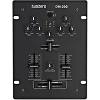 SubZero DM-200 2-kanals DJ-mixer med USB