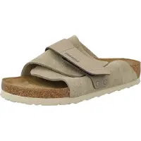 Birkenstock - Sandaler och flip-flops - Kyoto Nubuck-Suede Leather Regular Taupe för Unisex - Storlek 43 - Brun