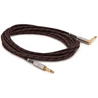 Gear4Music Jack - Jack Pro Rätvinklad Trådinstrumentkabel 6 m
