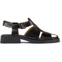 Camper för kvinnor. K201489-001 Dana sandaler i läder svart (39), Hud, 1 till 3 cm, Spänne, Casual