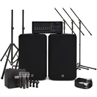 SubZero SZPA-815 300W 15-tums PA-System med Mikrofoner och Stativ