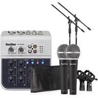 SubZero 4-Kanals Mini Mixer och Mikrofonpaket
