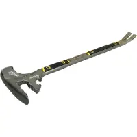 Stanley FatMax Fubar III (5-i-1 Abbruchwerkzeug, Vorschlaghammer, Nagelschlitz, Backen für Hölzer, Stemmeisen) 1-55-120, 76 cm, Rustfrit stål, Sort, Metallic
