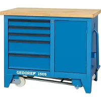 Gedore 6621780 Arbetsbänk med hjul (L x B x H) 665 x 1100 x 900 mm Blå