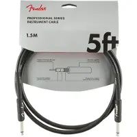 Fender Professional 5ft Straight Instrument Cable Black