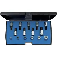 Gedore 1815628 Hylsnyckel-bitsinsats-set 1/4 15 delar 1815628