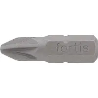 Fortis Bitssats för skruvmejsel 4317784729048; 1/4''; PZ2; 25 mm; 50 st.