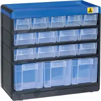 Allit 464600 Detaljmagasin VarioPlus Pro 29/32 (B x H x D) 300 x 285 x 135 mm Svart, Blå 1 st