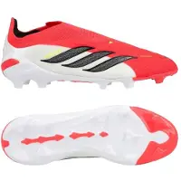Adidas Predator Elite Laceless Fg Born For Goals - Lucid Red/svart/vit Barn - Gräs (Fg), storlek 35½