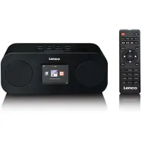 Lenco Internet-bordsradio DIR-121BK DAB+ Väckningsfunktion Svart