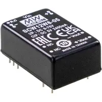 MEAN WELL SCW12W8-15 DC/DC-omvandlare 24 V 15 V 0.800 A 12 W Innehåll 1 st