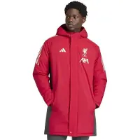 Adidas Liverpool Jacka Tiro 25 Parka - Jordgubbsröd - , storlek Medium
