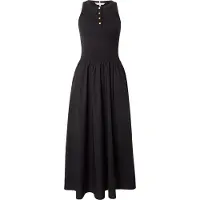 Tommy Hilfiger Gold Tone Button Sleeveless Maxi Dress