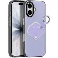 DUX iPhone 17 Luvy Skal med fingerring/handrem - Lila / Snäckskal