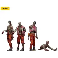 Joy toy Zombie Dark Source Mechanic Team-figur 4-pack 8 Cm