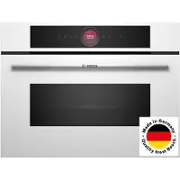 Bosch Serie | 8 CMG7241W1 - Kombinationsugn - inbyggd - Wi-Fi - fördjupning - bredd: 56 cm - djup: 55 cm - höjd: 45 cm - med självrengöring - vit