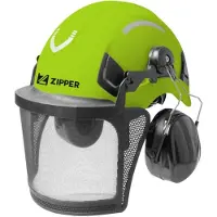 Zipper ZI-FHPROFI ZI-FHPROFI Skyddshjälm för skog EN 397, EN 397:2012, EN 1731:2006, EN 352-3:2002 Grön, Svart