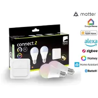 Eglo CONNECT-Z E27 Smarta Glödlampor - 2-pack med Strömbrytare - 1300 lm
