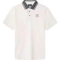 Hackett för män. HM563381 Heritage polotröja med klassisk passform vit (3XL), Casual, Bomull, Kort ärm