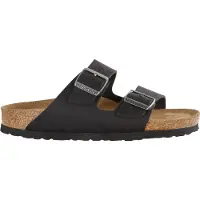 Birkenstock Arizona Oiled Nubuck Leather Soft Footbed Narrow Black