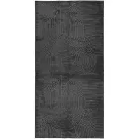 vidaXL Matta IZA kort lugg skandinavisk look antracit 100x200 cm