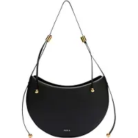 Furla för kvinnor. WB01868-BX3104 Moonstone läder axelremsväska svart (OSFA), Casual, Hud