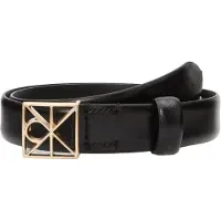 Calvin Klein Full Grain Leather Emblem Logo Belt