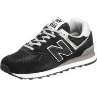 New Balance för män. ML574V3 Skodon 574v2 Evergreen svart (45), Tyg, Karta, Före, Nyckelband, Casual