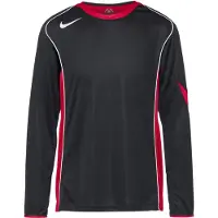 Nike Matchtröja Dri-FIT T90 - Svart/Gym Röd/Vit Långärmad, storlek Small